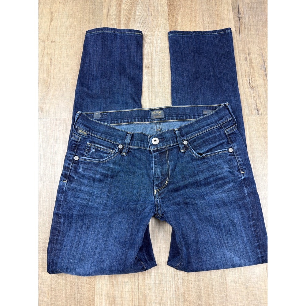 Y2K Low Rise Citizens of Humanity Ava Straight‎ Leg Jeans Dark Wash 1278-243 27